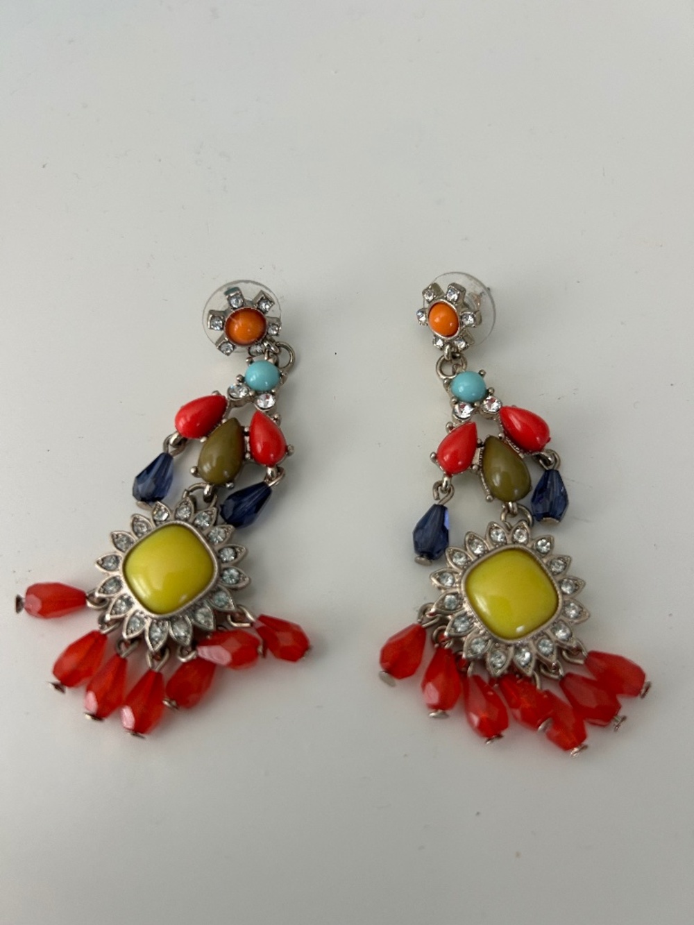 Anthro colorful dangly earrings